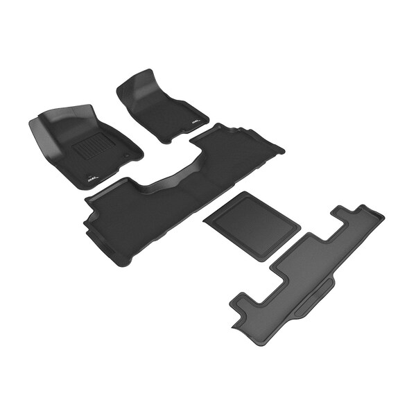 3D Mats Usa Custom Fit, Raised Edge, Black, Thermoplastic Rubber Of Carbon Fiber Texture L1CH09301509 - main